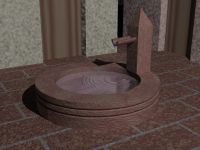 Platz mit Brunnen
